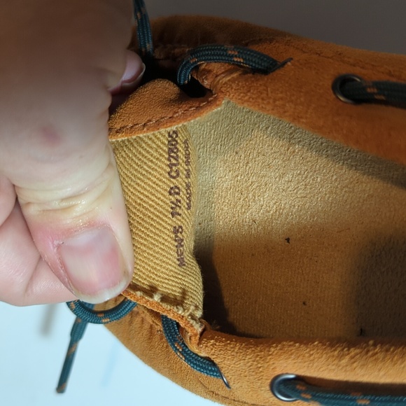 Cole Haan mens driving moccasin slip on orange size 7.5 - Picture 9 of 11